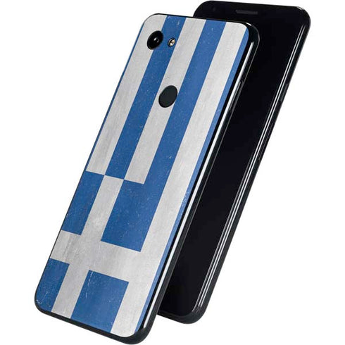 Greece Flag Distressed Google Pixel 3a XL Skin